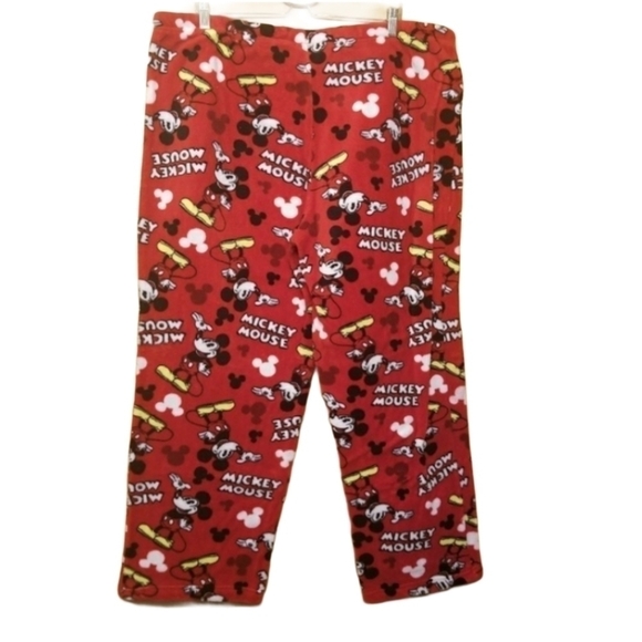 Disney | Adult Red & Black Mickey Mouse Unisex Pajama Pants (Size 2XL) - Picture 9 of 9